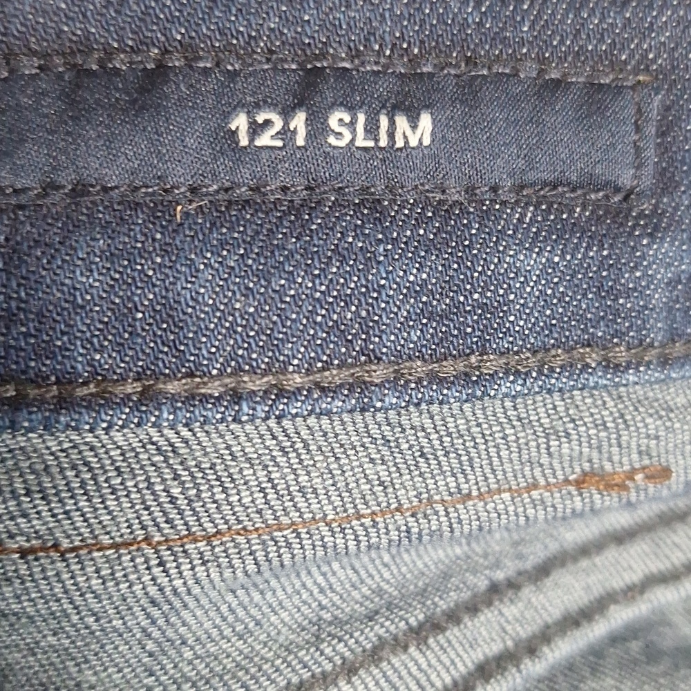 Lucky Brand 121 Slim Jeans Men's 31x30 Dark Wash Stretch Denim - Picture 8 of 9